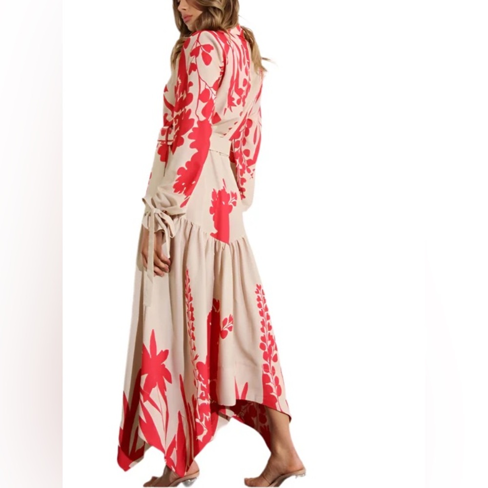 Button Down Printed Maxi Dress - image 2
